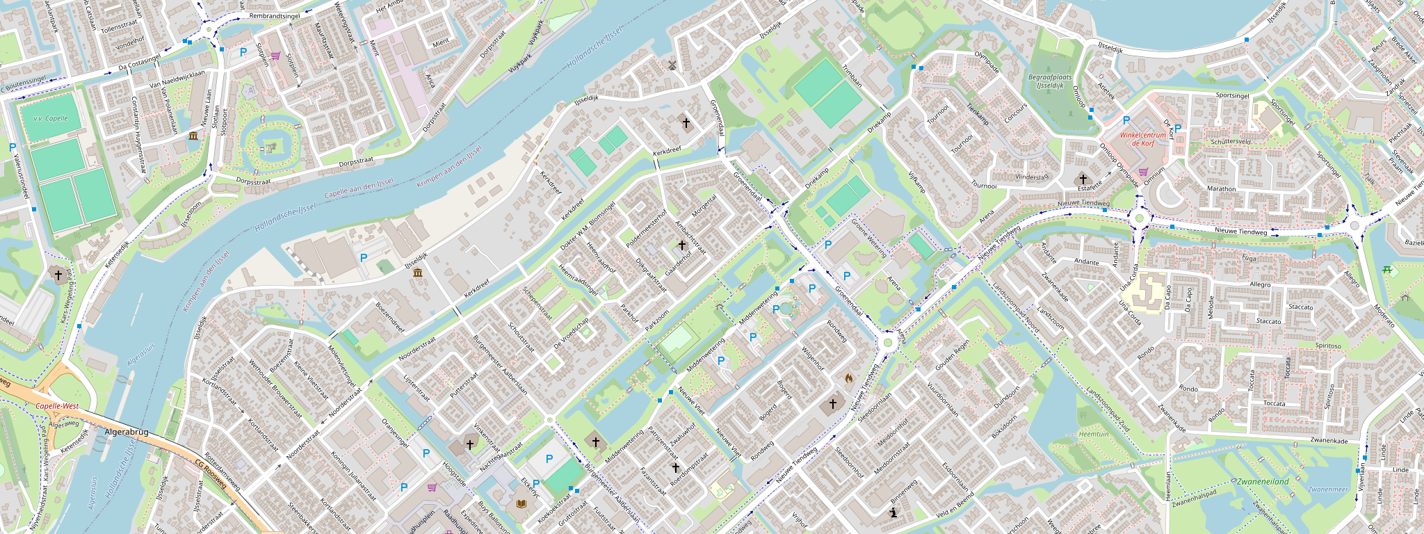 Kaart &ndash; Parkzoom 24, Krimpen aan den IJssel